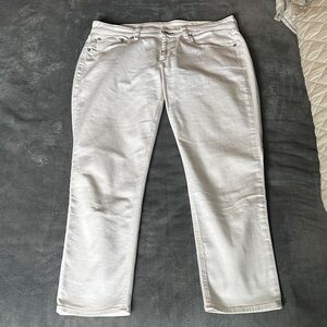 rag & bone Women's low rise Straight-Leg White Jeans